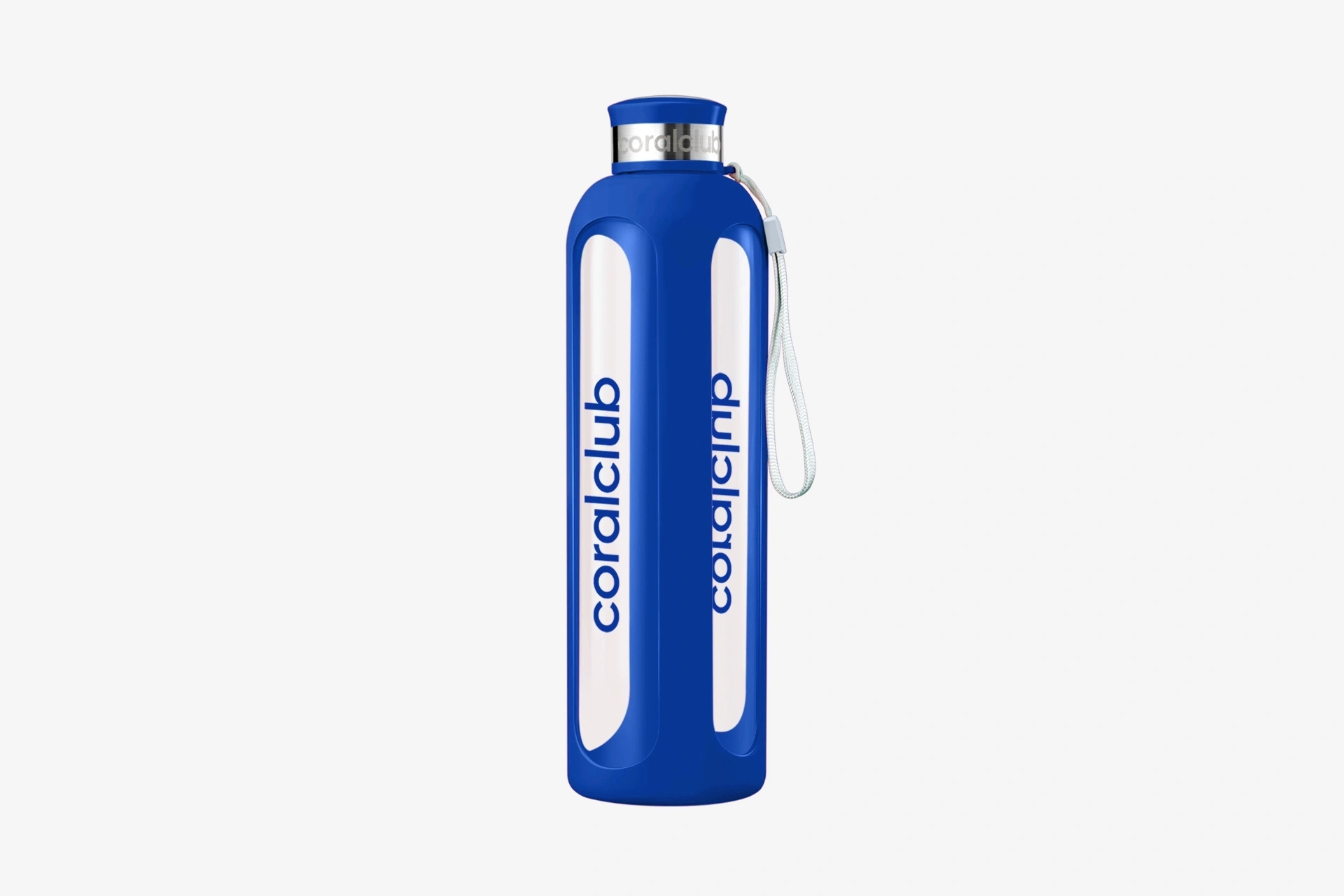 Botella de vidrio "ClearWater", azul