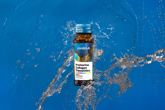 Promarine Collagen Tripeptides – complemento alimenticio con azúcar y edulcorante. 3 envases de 10 viales cada uno. Volumen: 1500 ml (30 х 50 ml).